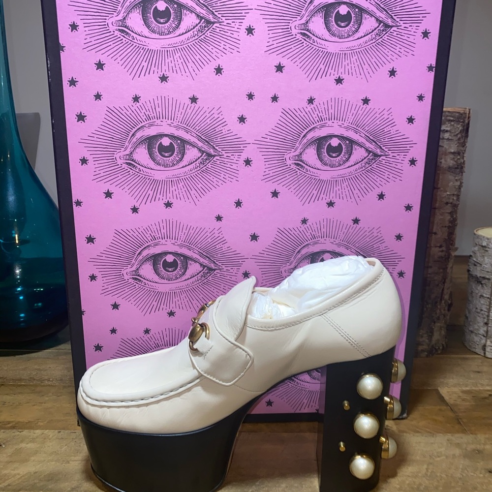 Gucci Vegas Studded Platform Loafers - Picture 9 of 13